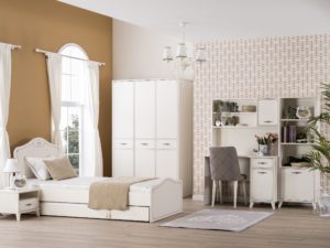 Perlas S 100cm Karyola 12 pearl s bedroom set