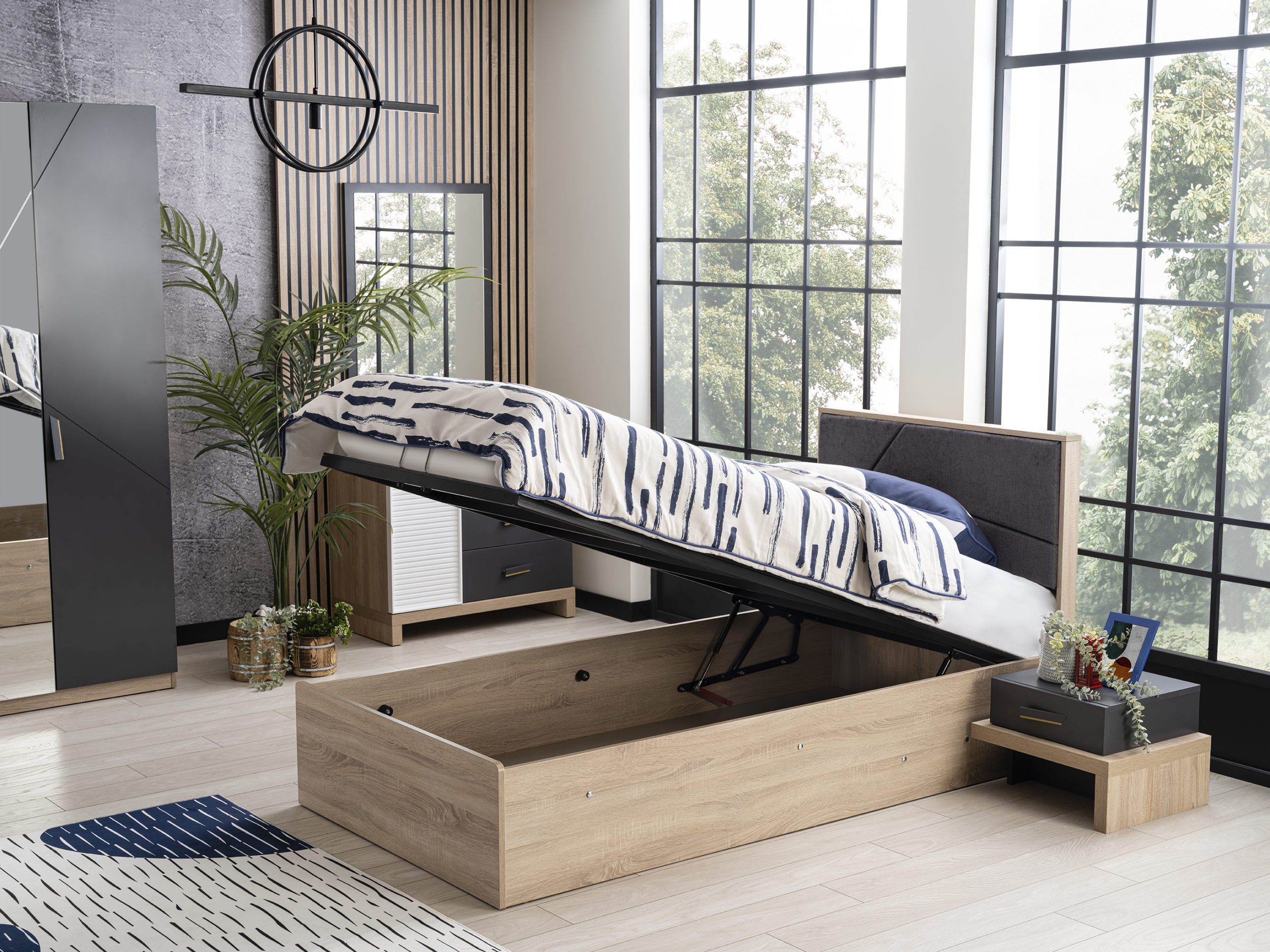 city37960 New city bed with storage