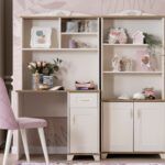 Pink freesie study table unit