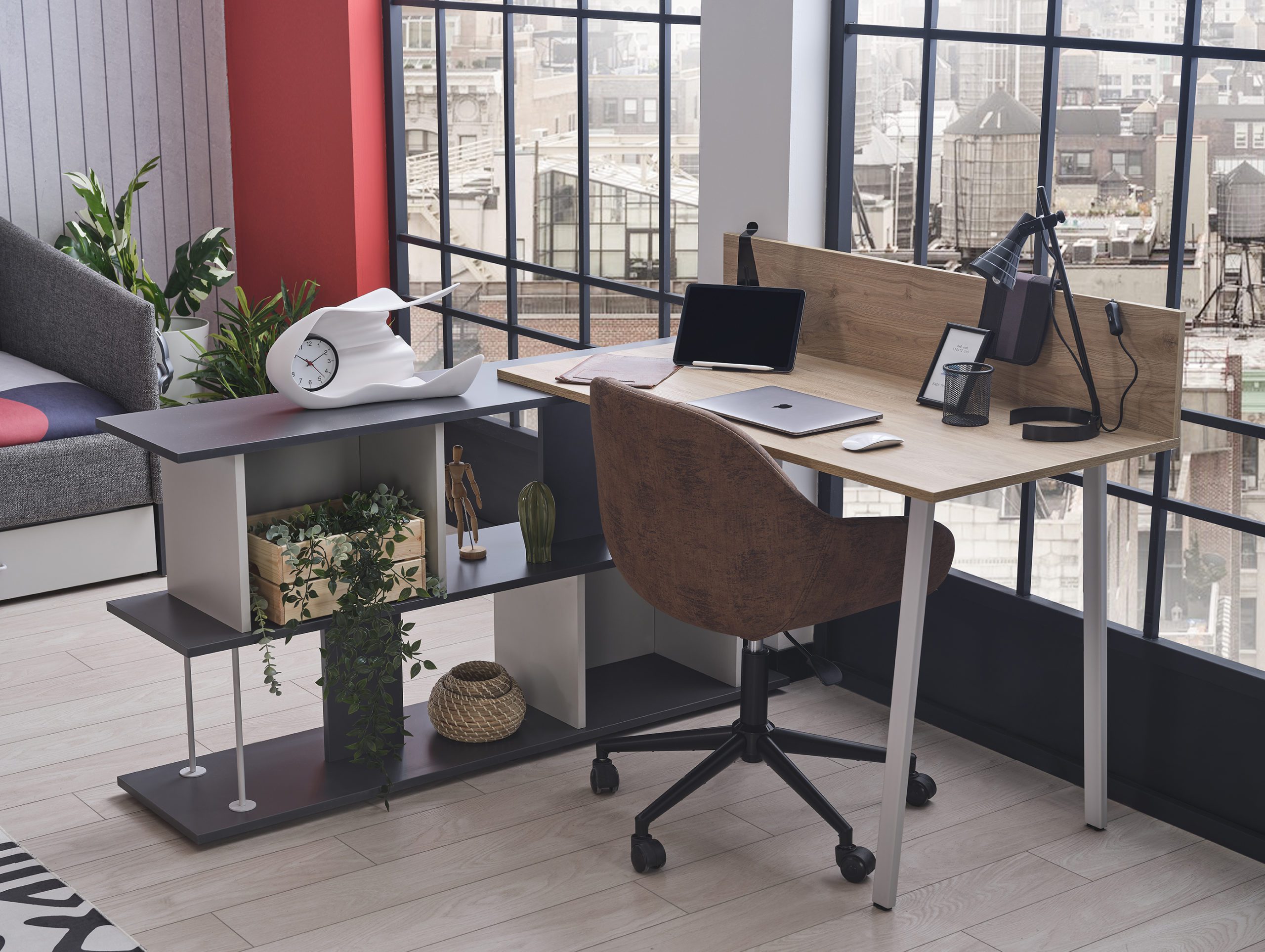 harvey49659 harvey shelf, study table, and chair
