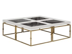 Como white coffee table