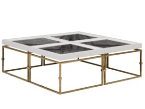 Como white coffee table