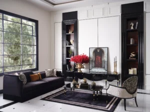 monaco black couch
