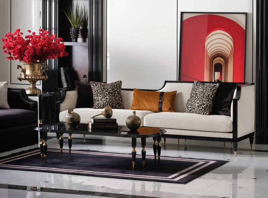 monaco-black-white-4-seater-couch monaco black and white 4 seater couch