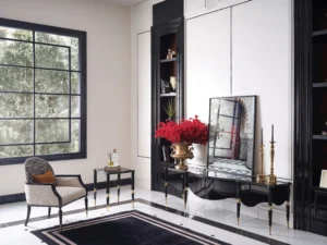 monaco white armchair