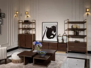 montana brown open shelves