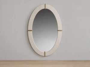 Casto dresser with mirror, full front view