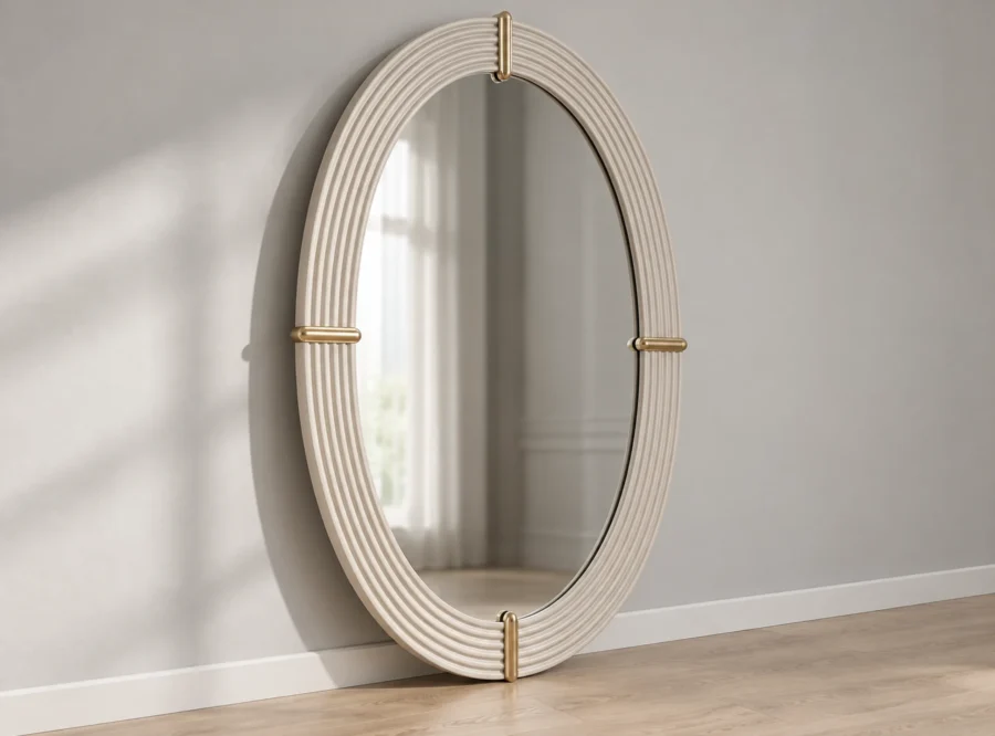 casto-dresser-mirror-2 Casto dresser with mirror, three-quarter styled view