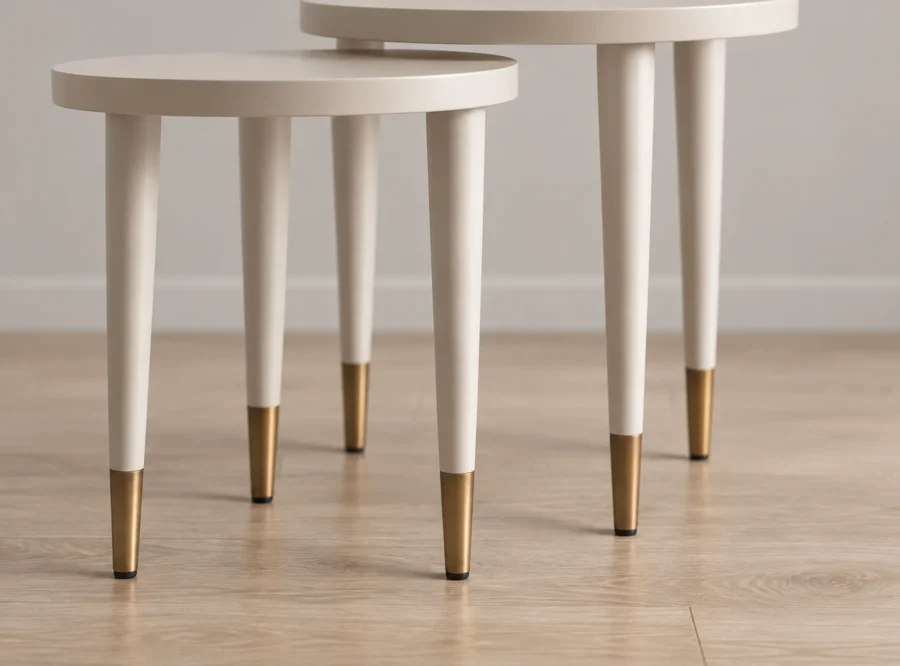 casto-nesting-table-3 Casto nesting tables, frame and finish detail