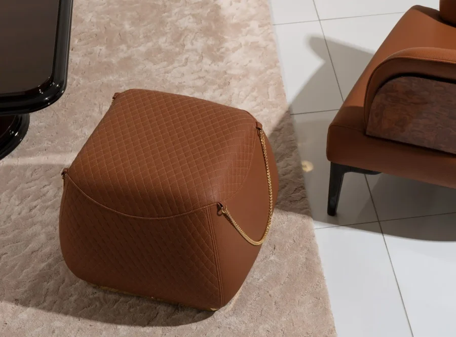designer pouffe living room Nevada living room set
