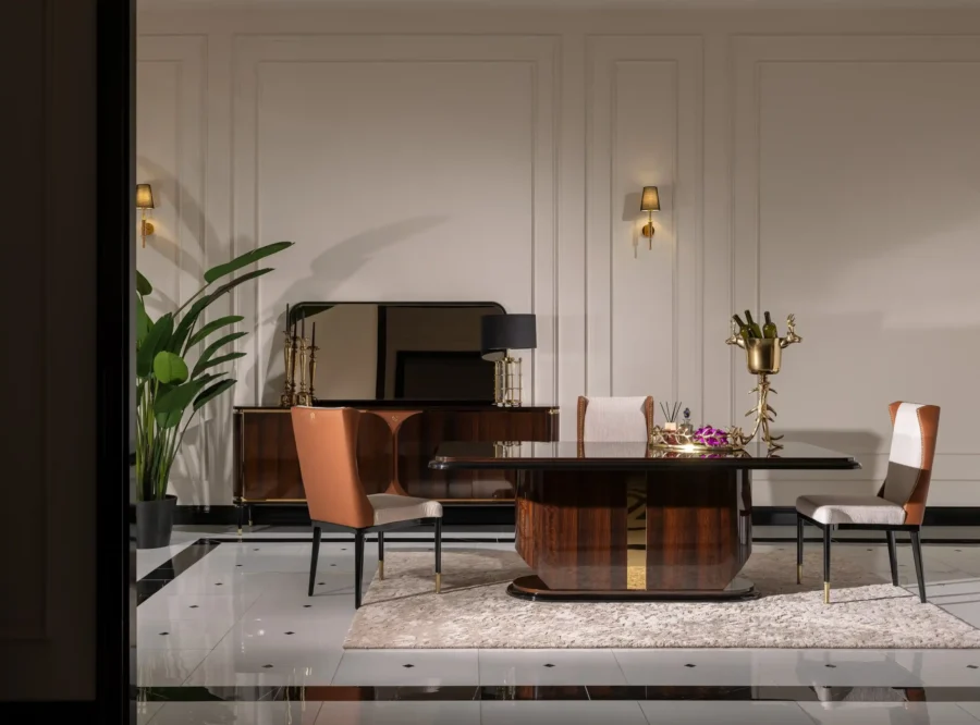 elegant dining room interior Nevada dining set