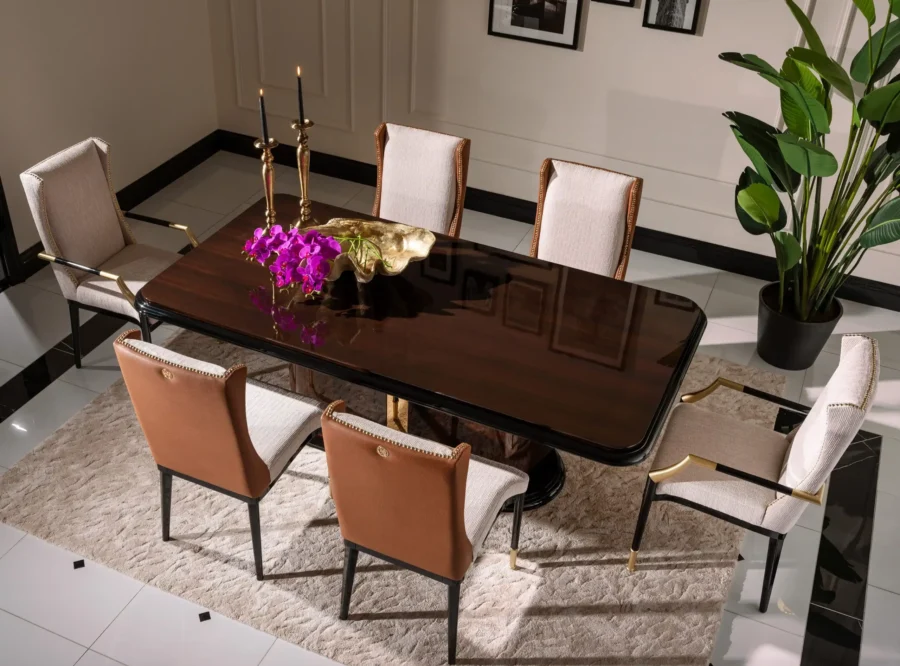 elegant dining room setting Nevada dining set