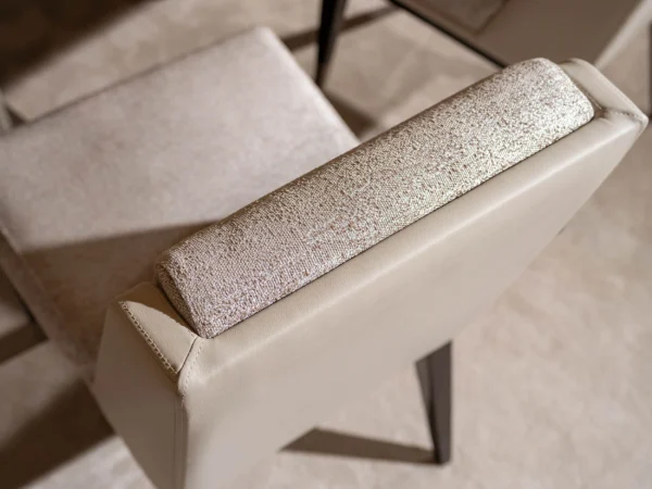 galante1 Galante Beige & Black Chair Gold Accents Top View