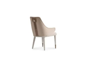 Harmony Upholstered Chair with Gold Accent