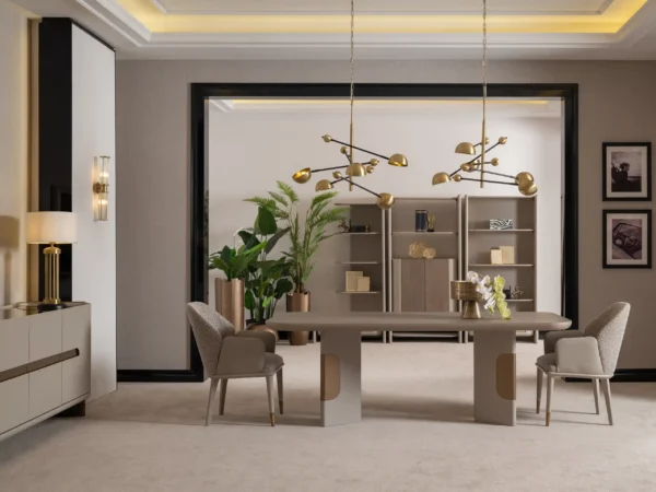 milano-shelf Milano 4-Tiered Cream Covered Unit