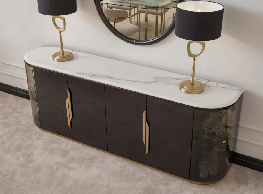 modern-console-table-decor Parma living room set
