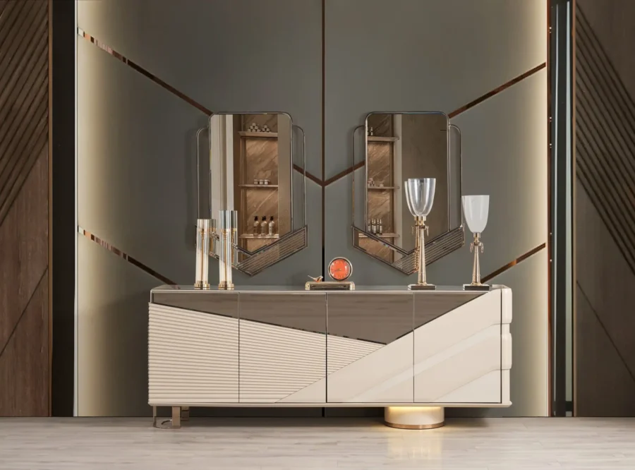 modern-interior-design-console-table Delux dining room set