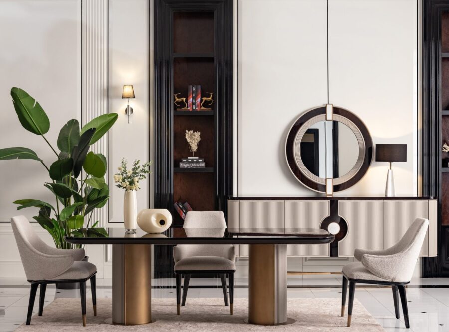 modern-interior-dining-space Ecrue dining set