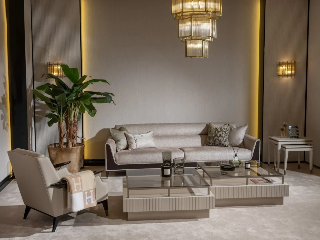 Galante Beige & Brown Living Room Set – €12,860 | M&I Interiors Ireland
