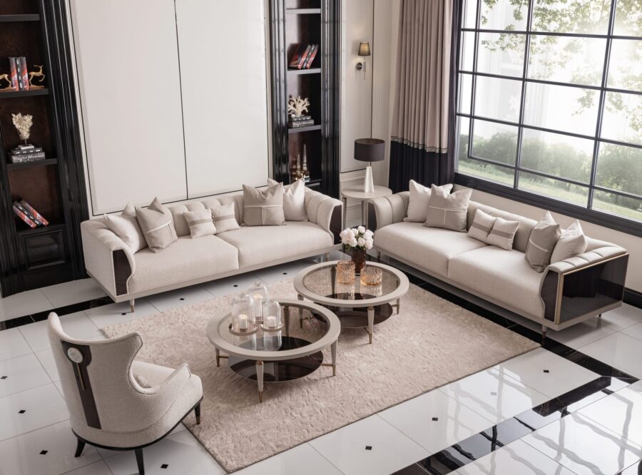 modern-living-room-interior-decoration Ecrue living room set