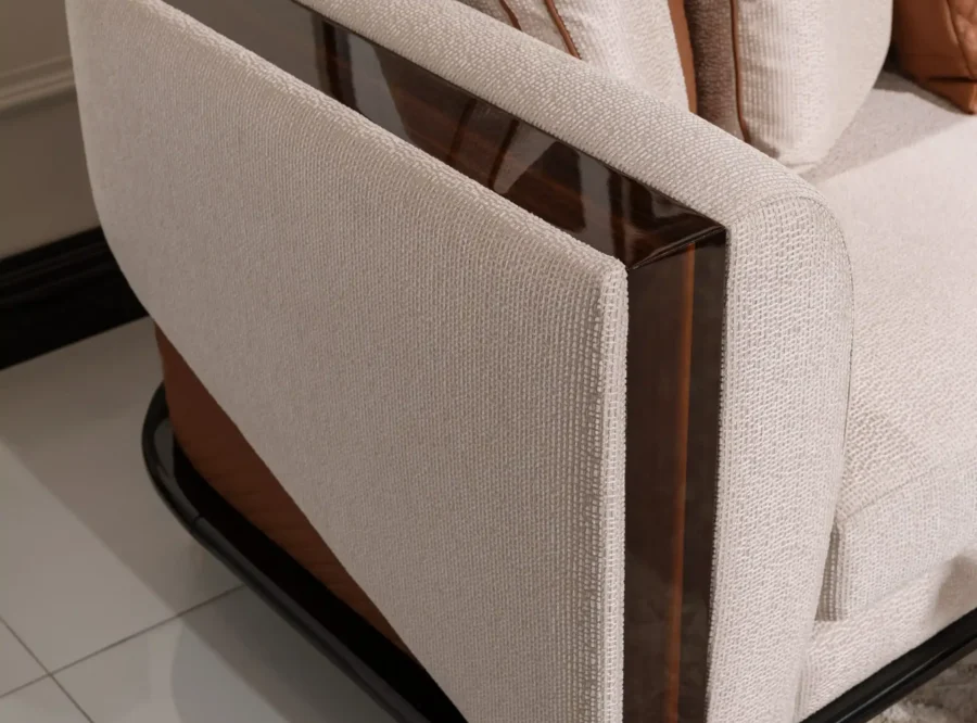 modern sofa corner detail Nevada living room set