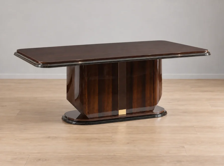 nevada-table-2 Nevada Rectangular Walnut Dining Table, styled image