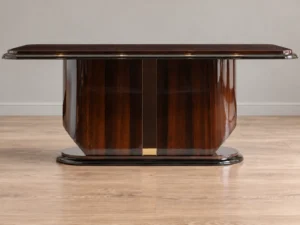 Nevada Rectangular Walnut Dining Table, styled image
