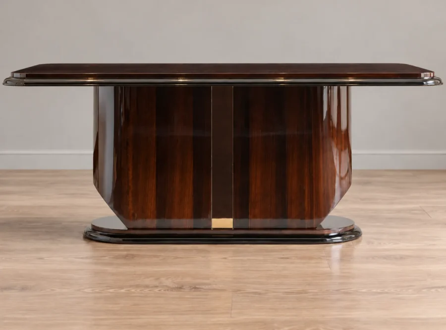 nevada-table-4 Nevada Rectangular Walnut Dining Table, styled image