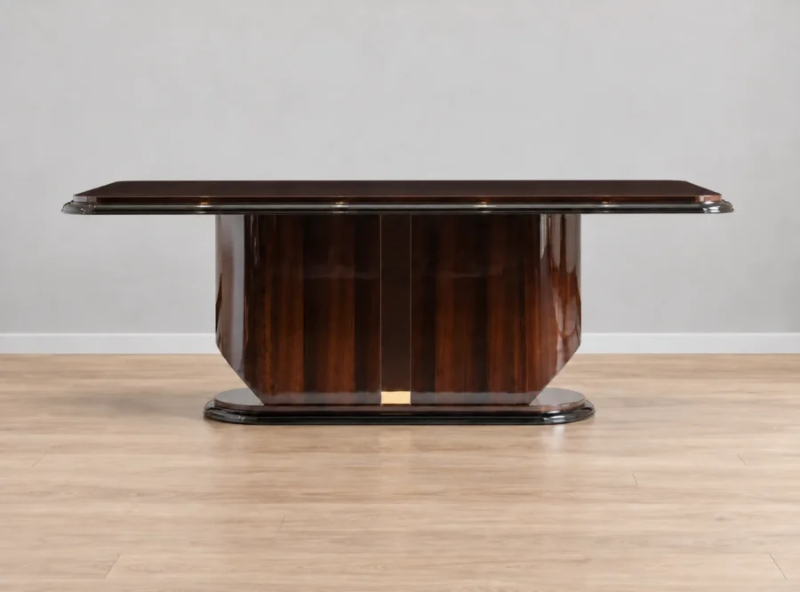 nevada-table-5 Nevada Rectangular Walnut Dining Table, styled image