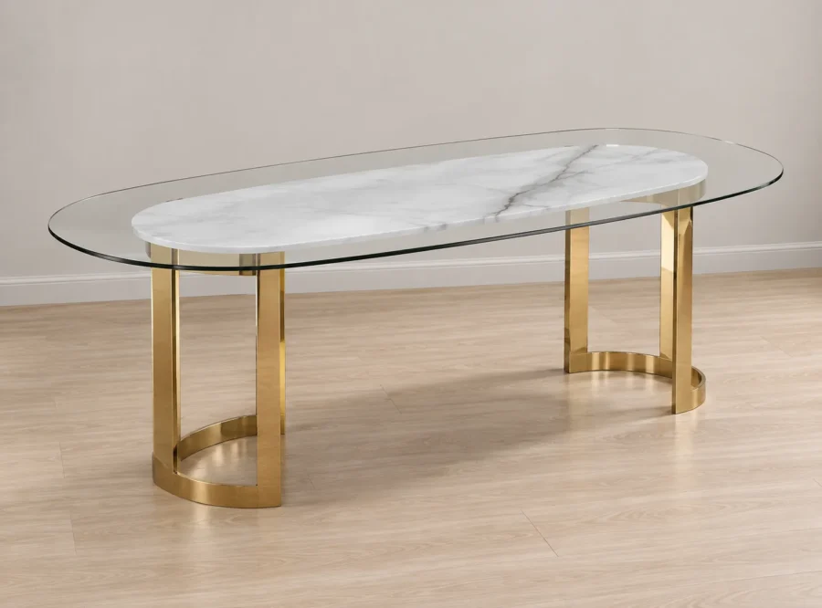 parma-table-1 Senato Black Dresser Glass Top Gold Accent