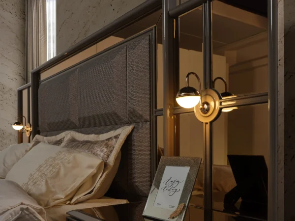 closeup view of prestige headboard