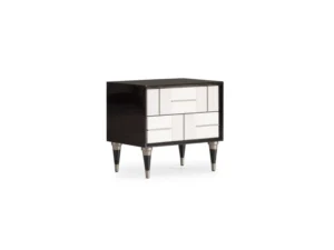 Senato Black & White Nightstand