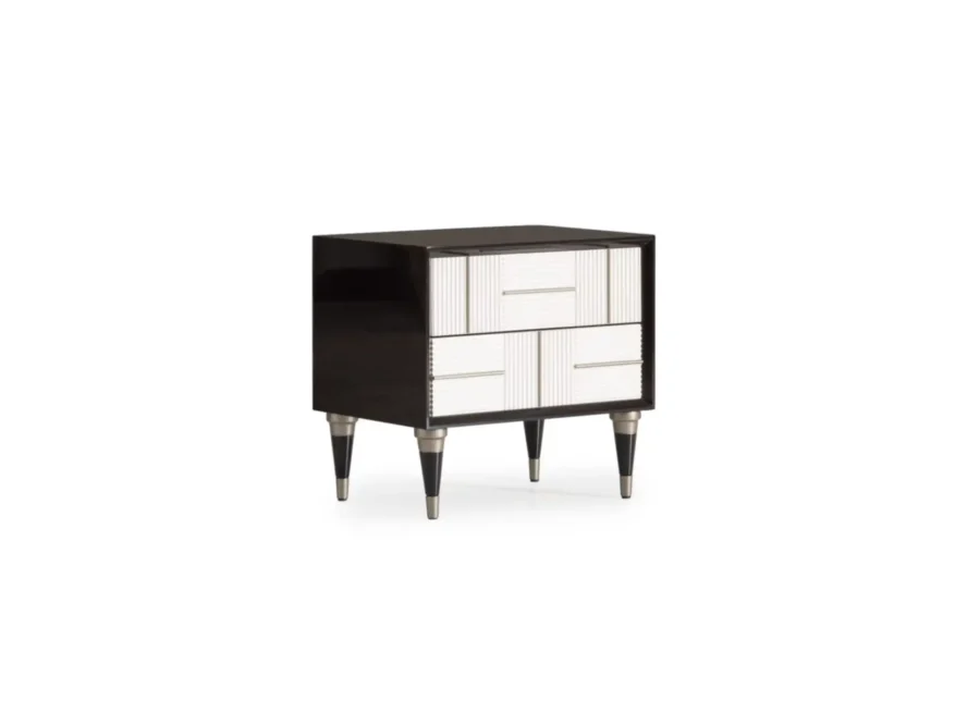 senato-nightstand-black Senato Black & White Nightstand