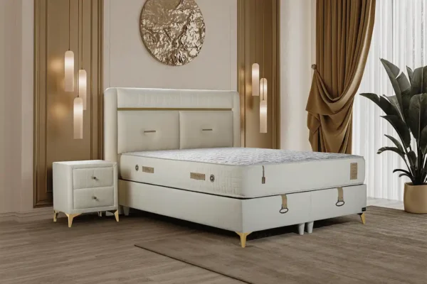 modern bedroom interior design Golden care ottoman bed