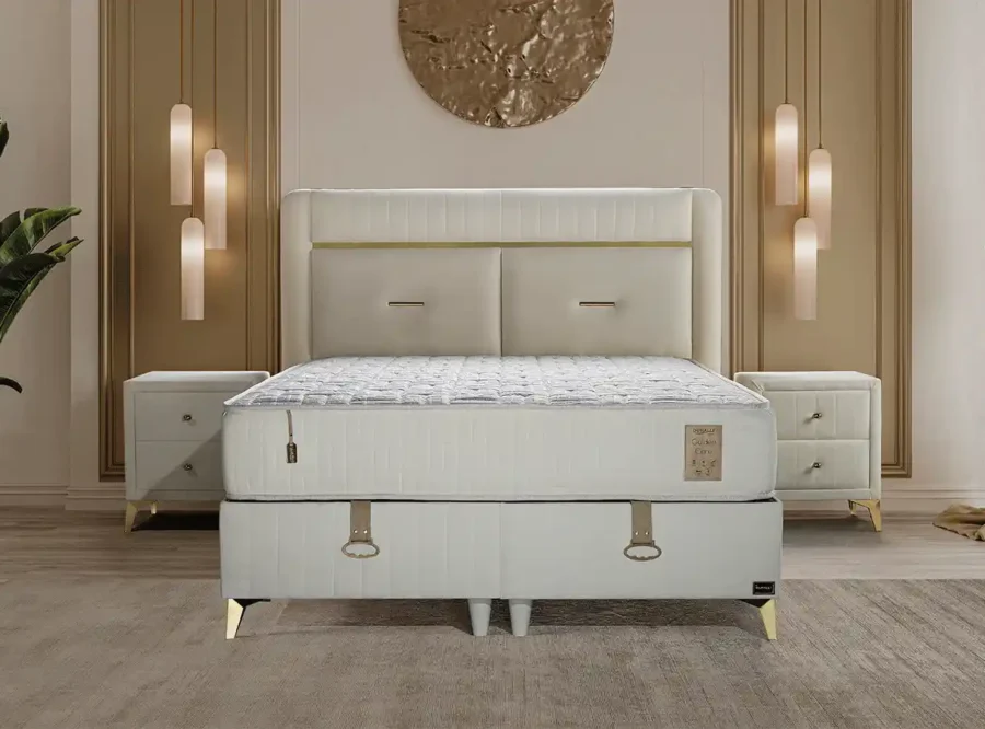 modern bedroom interior mattress setup Golden care ottoman bed
