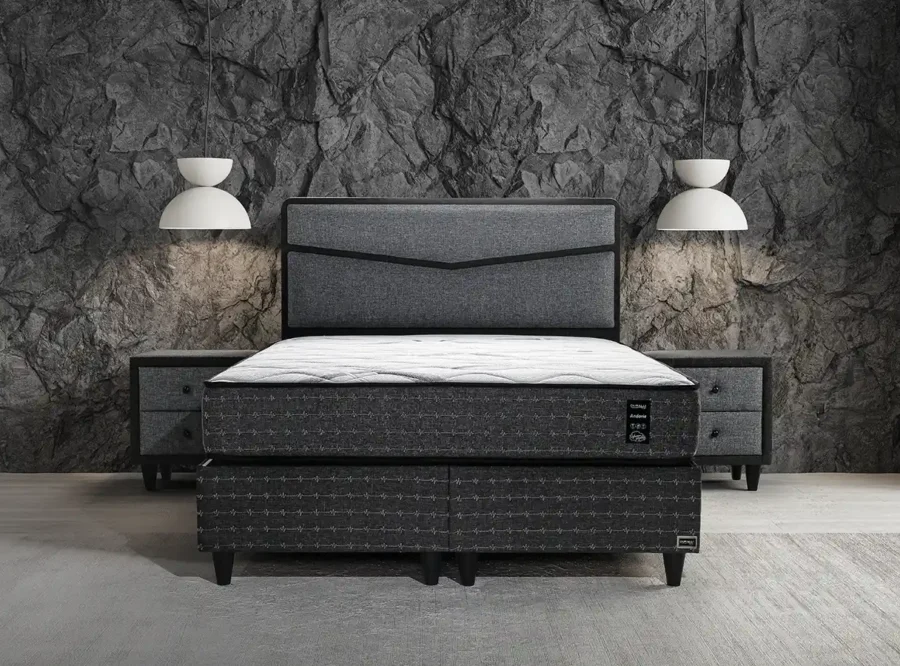 modern bedroom setup andoria ottoman bed