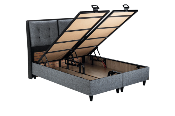 storage bed frame open luna sense ottoman bed