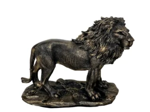 antique lion on base
