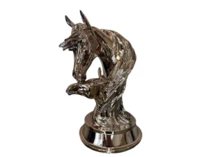 bronze horse with colt