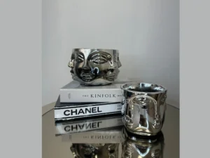 face on pots