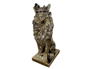 Gold crowned lion