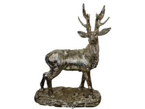 Gold deer on base