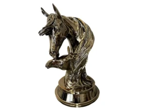 Gold horse with colt