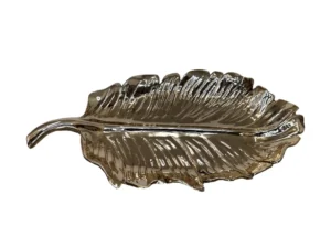 gold medium leaf plate