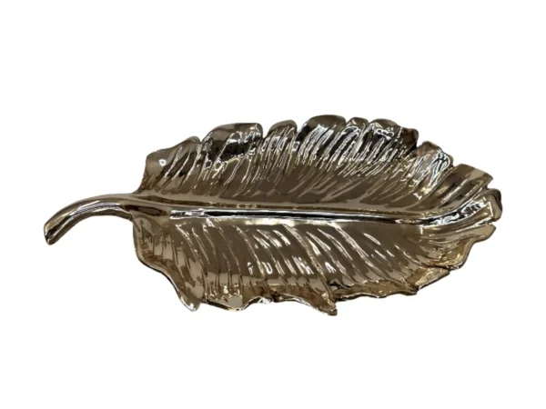 gold medium leaf plate