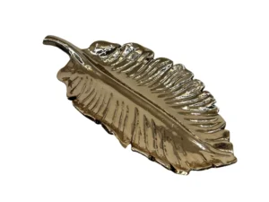 Gold small leaf plate