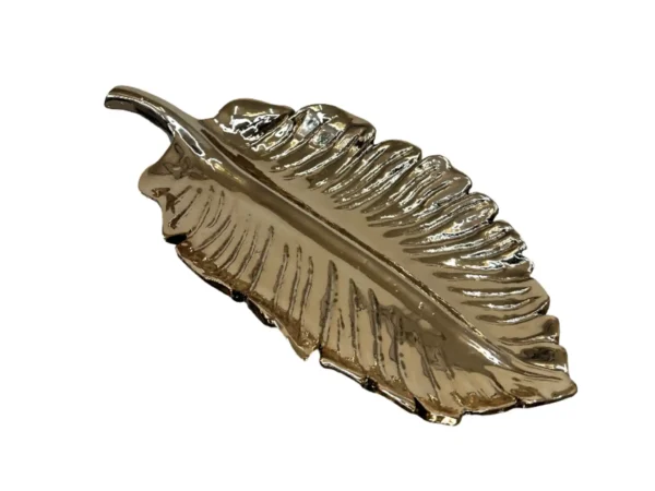 Gold small leaf plate