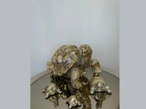 Gold turtle family