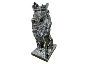 Silver crowned lion