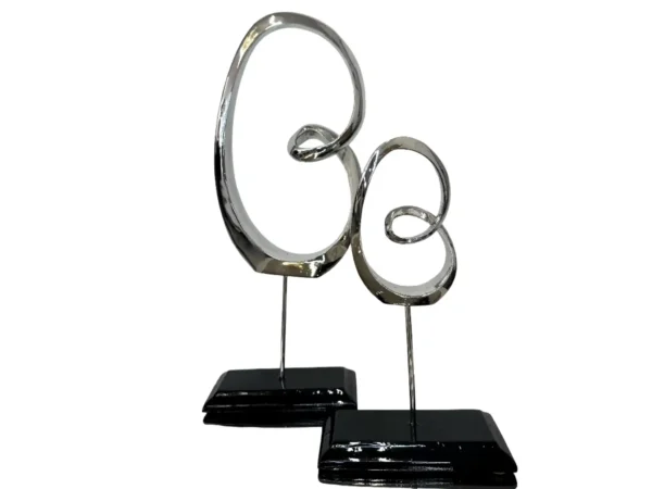Silver eternal statue set